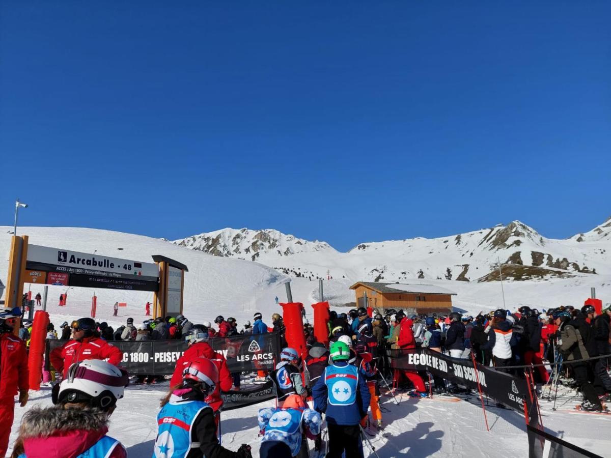 Appartement Arc 1950 M, Ski Au Pied, Piscine Exterieure Chauffee, Remontees Mecaniques A 100M, Sauna Et Salle De Sports Les Arcs  Экстерьер фото